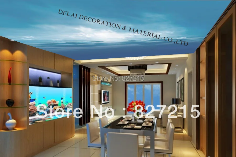 S-7940 /Print Ceiling tiles /PVC Stretched Film/Home or Decoration/Function as Panel | Обустройство дома