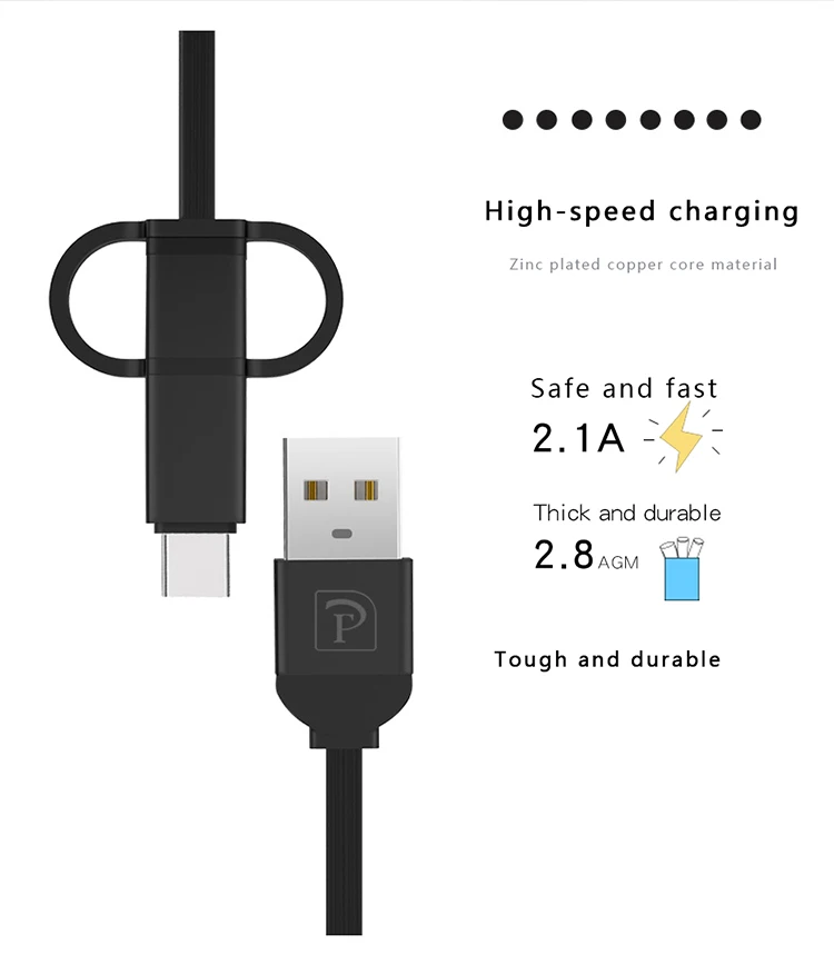 OATSBASF 2 в 1 USB кабель Micro USB и type C для samsung Xiaomi huawei выдвижной портативный USB C для Android кабель для передачи данных