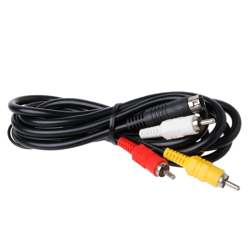 

2019 NEW 1.8m 9-Pin Audio Video To RCA AV Cable Connection Cord For Sega Genesis 2 / 3