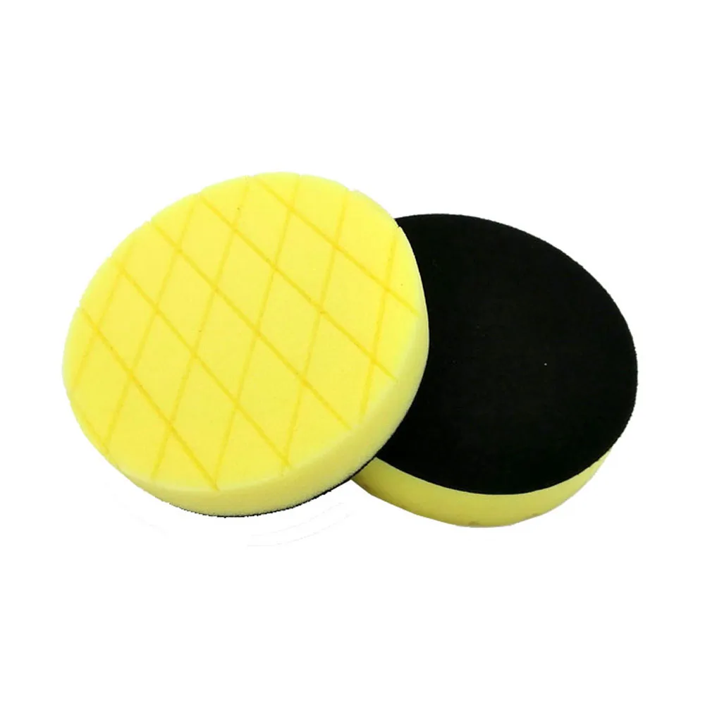 

protective foam padding diamond Pattern Europe sponge foam polish pad for Dual Action & RO car polishier Yellow medium cutting