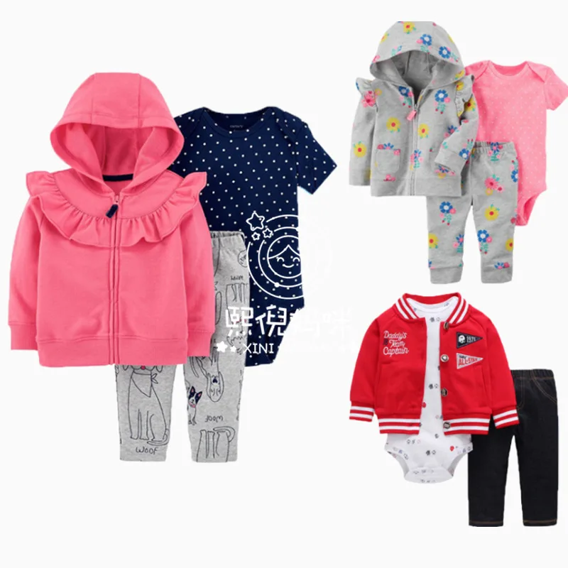 

XINI MOMMY autumn Unisex outfits kids Regular baby kids clothes toddler clothes autumn Cartoon boutique kids clothing ALI75