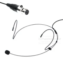5 шт./лот, разъем Mini XLR TA4F, гарнитура с креплением на голову, наушники, микрофон для Shure Body pack, передатчик, беспроводная система