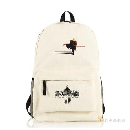 

High Q Japanese style Anime Full Metal Alchemist Backpack large capacity unisex Students BACKPACK