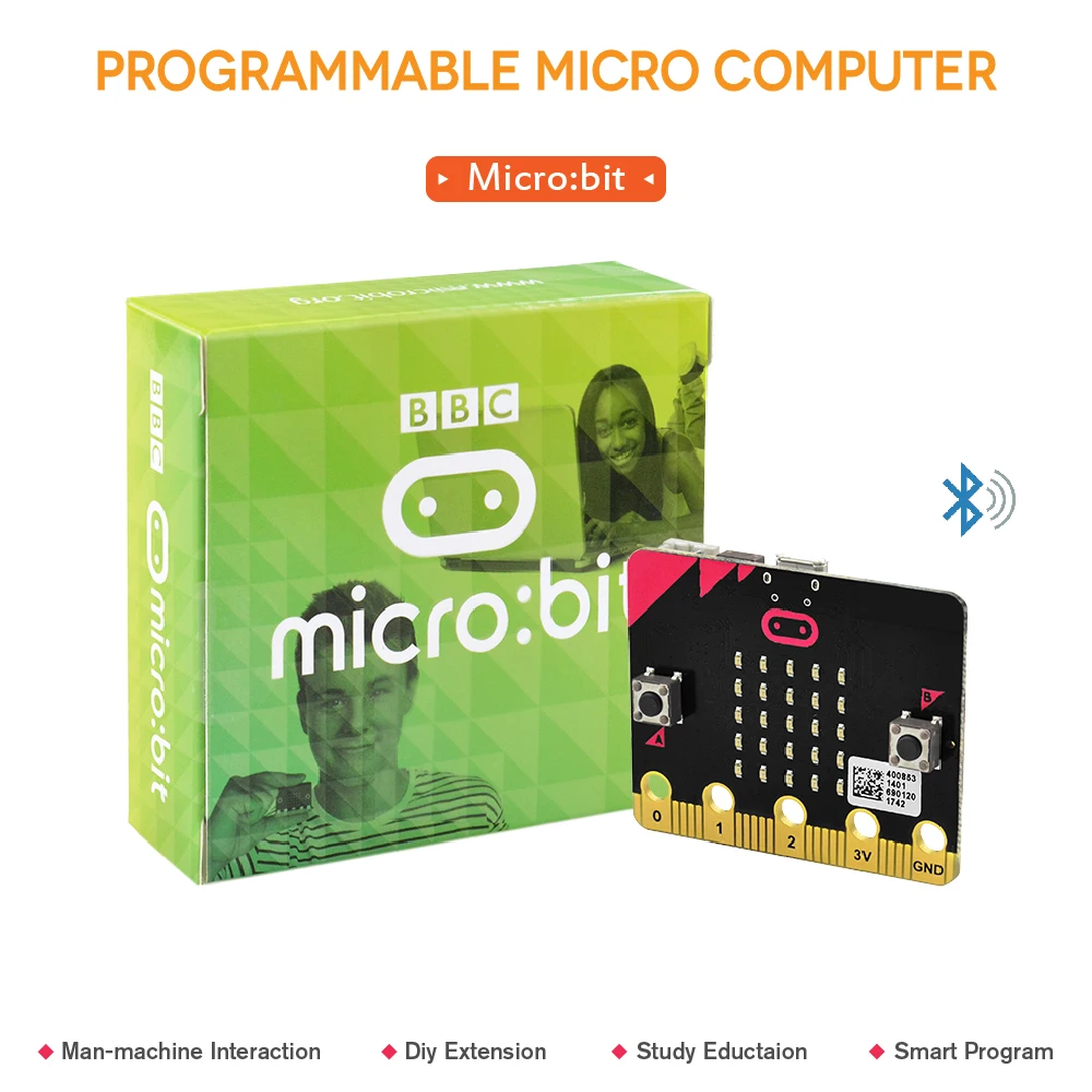 Original BBC Micro Bit Main Board NRF51822 Bluetooth For Kids Starter To Programming Support Windows IOS