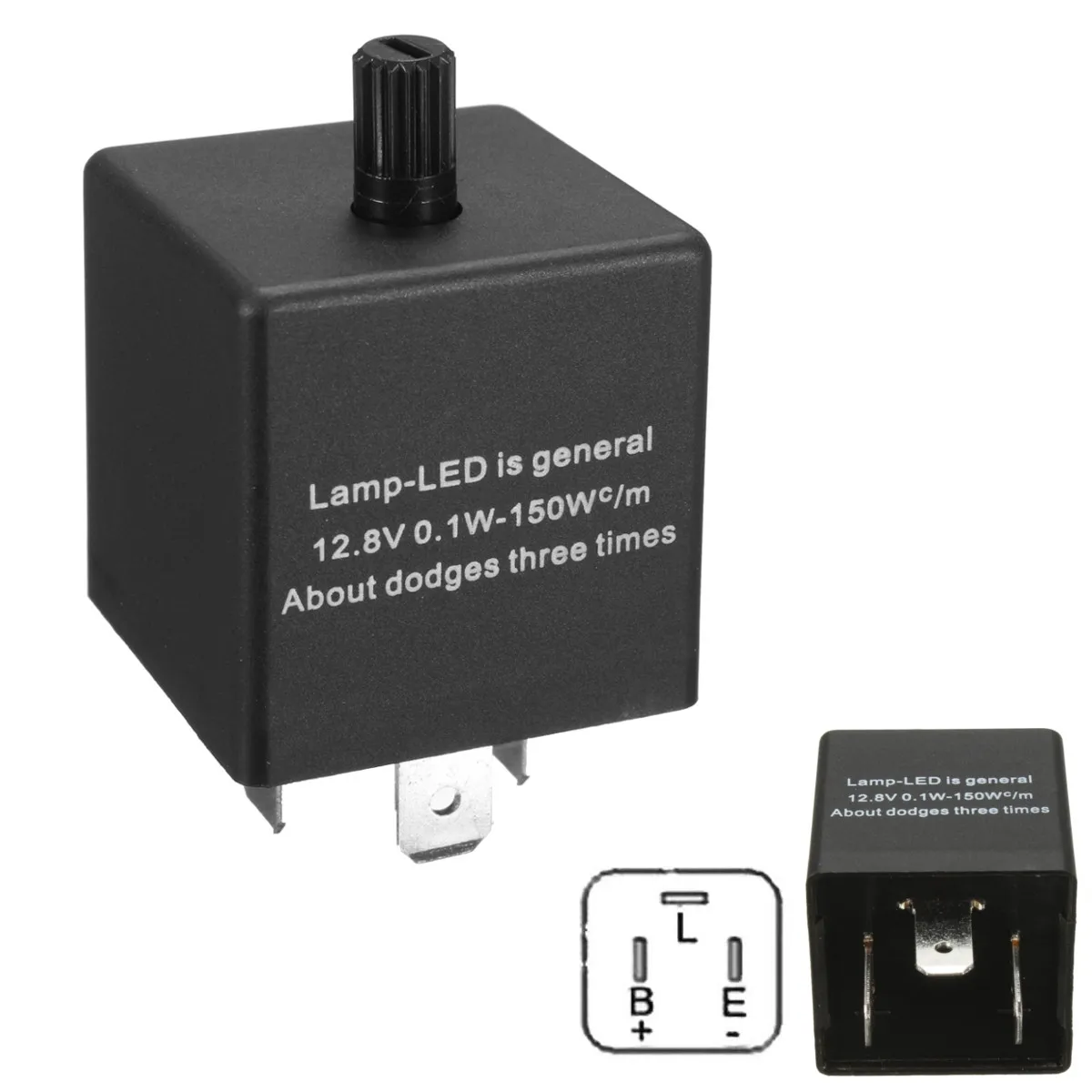 

3 Pins Electronic LED Adjustable Flasher Relay For Car Turn Signal Light Blinker