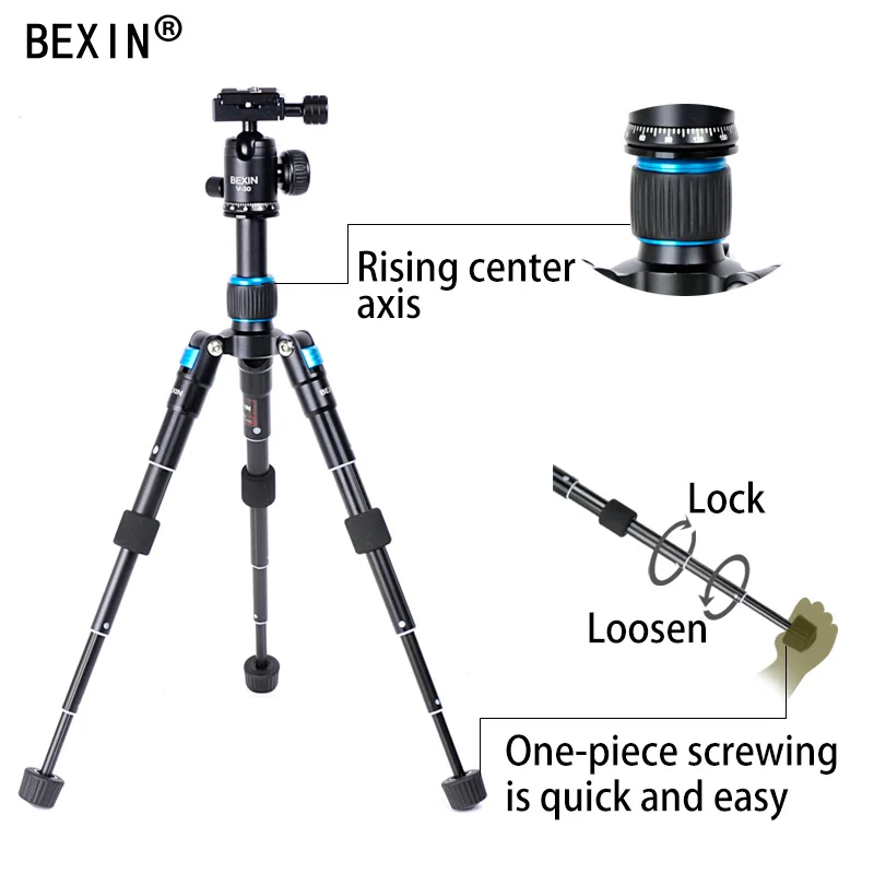  BEXIN flexible desktop Smartphone tabletop phone photography pocket tripod stand Portable Compact M