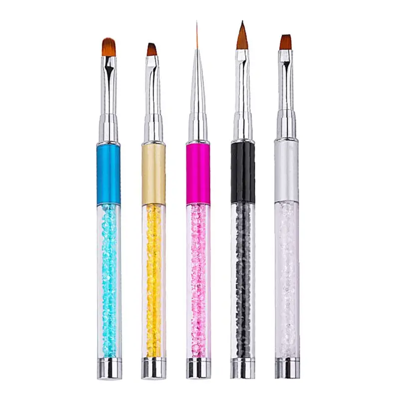 Ручка для дизайна ногтей, карандаш, УФ гель, акриловый лак для рисования, кисть для маникюра, краска, ручка, длина 17 см