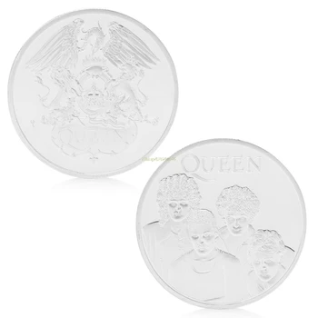 

2018 Meaningful Queen Band Design Commemorative Coin Zinc Alloy Commemorative Coin Collection No-currency Coins Gift