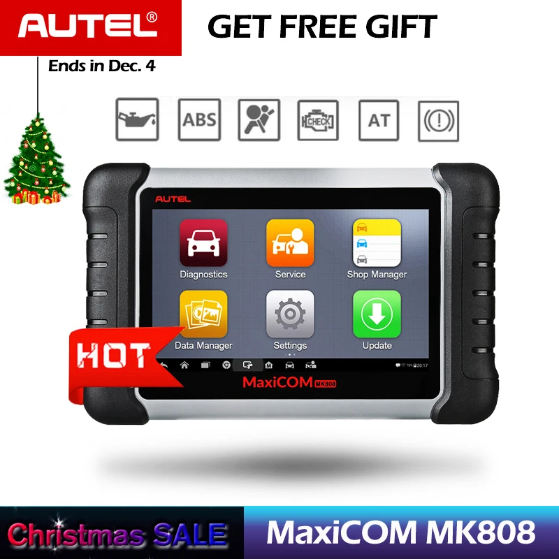 

Autel Original MaxiCOM MK808 Diagnostic Tool 7-inch LCD Touch Screen Swift Diagnosis Functions of EPB/IMMO/DPF/SAS/TMPS and More