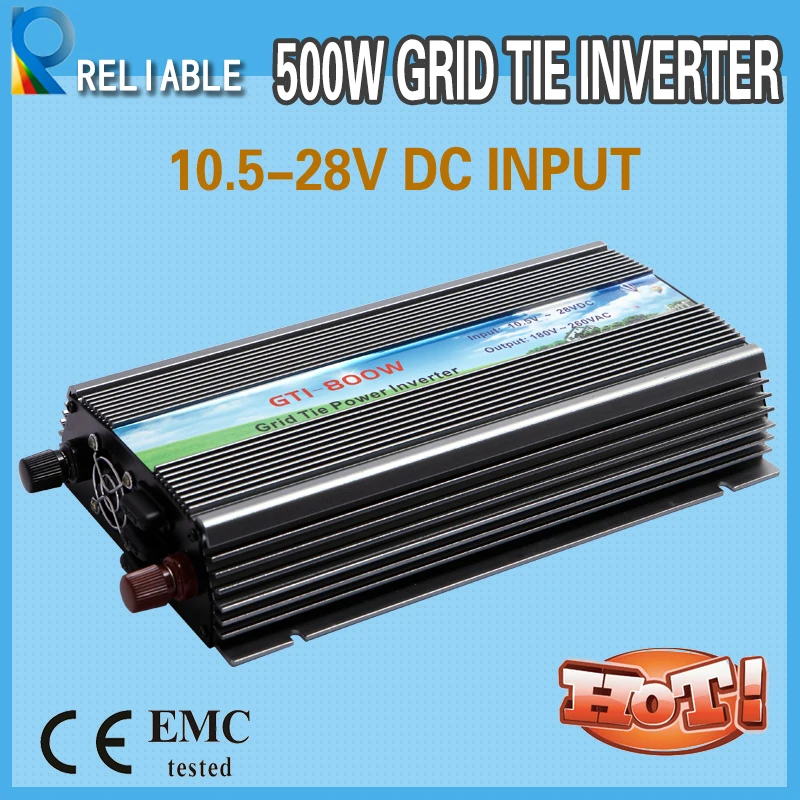 800W solar power pure sine wave Grid Tie Inverter 10.8 28vdc input