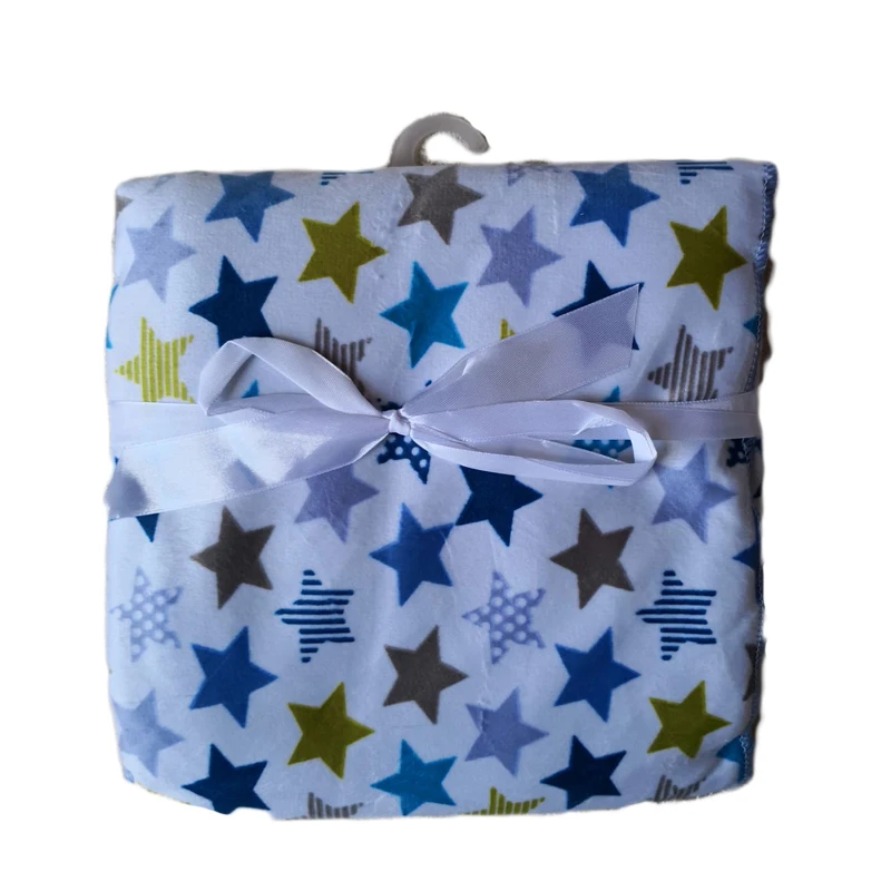 

JUST CUTE New Brand Baby Blanket Thicken Double Layer Coral Fleece Infant Swaddle Envelope Stroller Wrap Newborn Baby Bedding