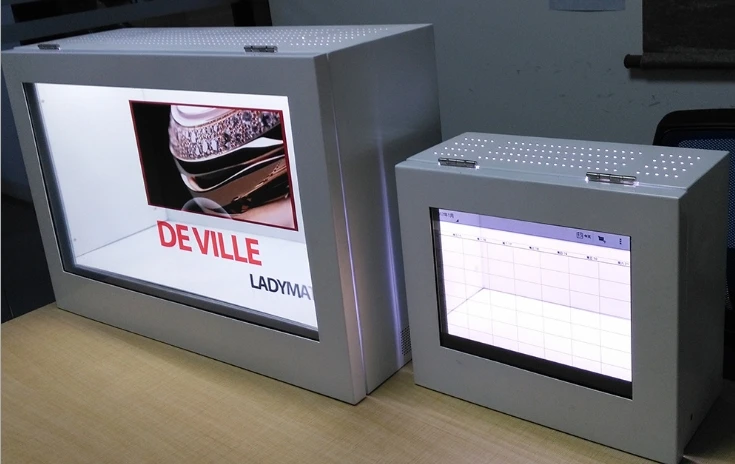 PC computer built in 22 32 42 47 55 65 85 inch LCD Touch interactive transparent advertising screen