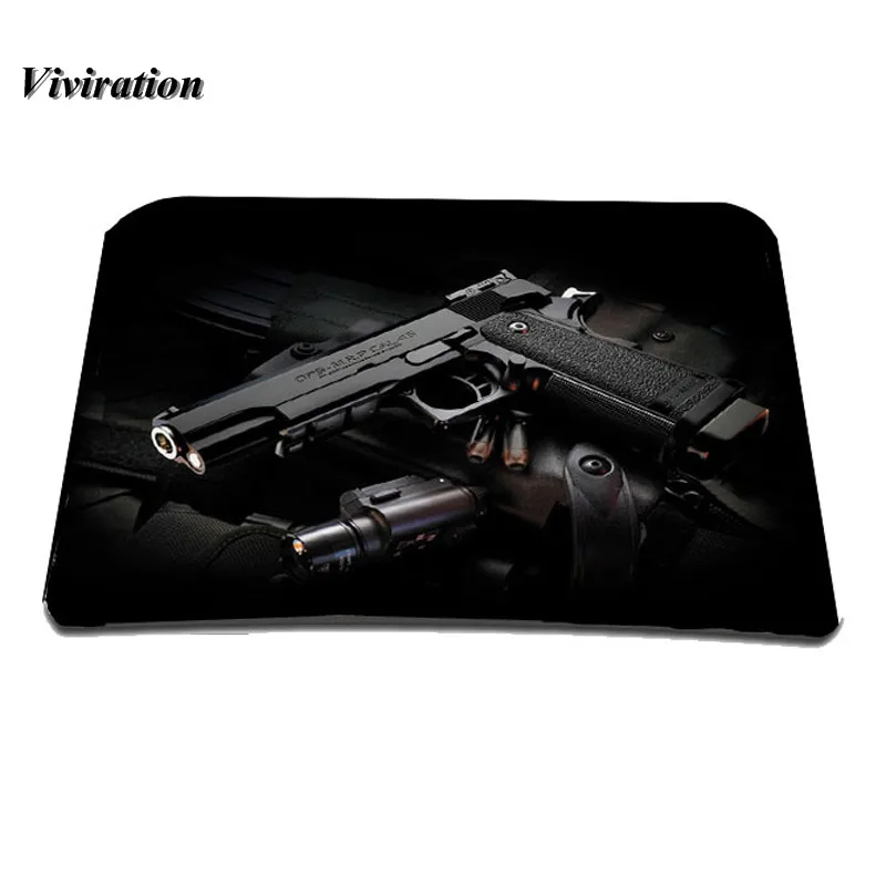 Gun Viviration Skull Design Mouse Pad Computer Mat Optical Laser Mice