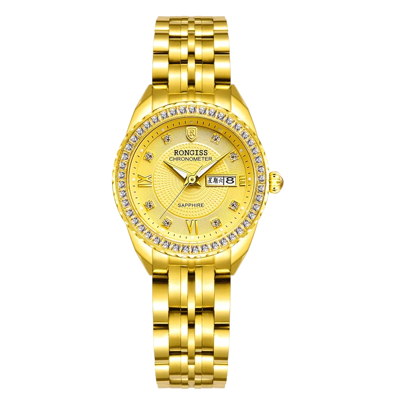 

Switzerland 24k gold watch new ultra-thin small gold watch ladies watch golden color genuine quartz fashion trend authentic gift