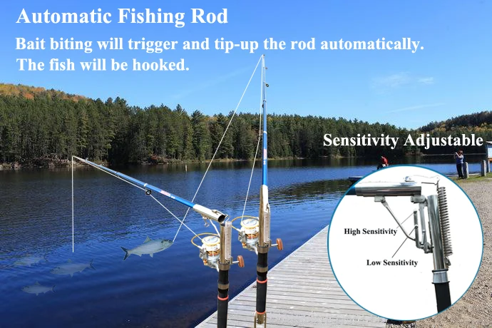 auto fishing rod post