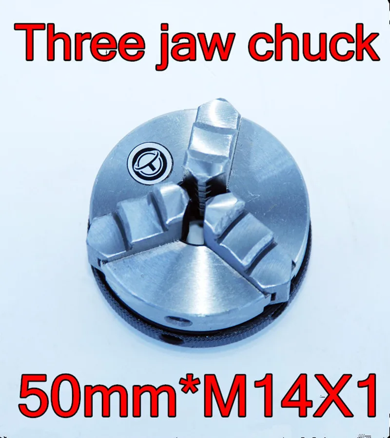 

50mm*M14X1 Internal thread three jaw chuck Wood lathe chuck micro lathe tools The lathe tools Free shipping