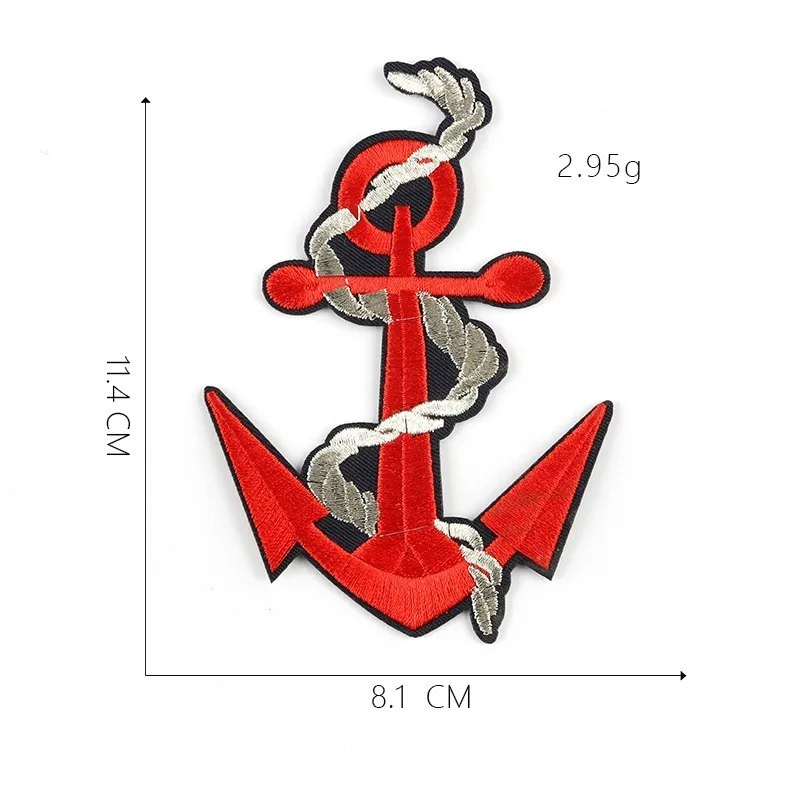 Мультфильм корабль якорь вышитые патчи железа на для одежды рулевое колесо цветок Аппликации Цветок подводная лодка значки Parches