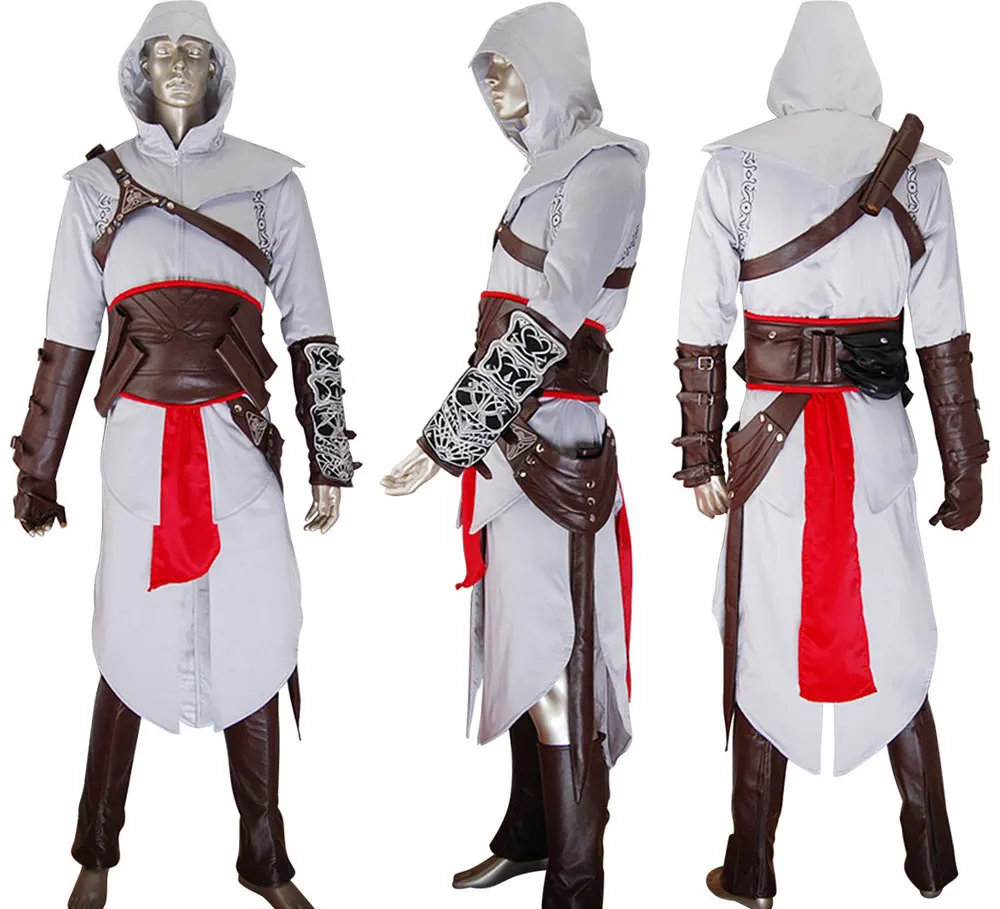 Унисекс AC Altair верхняя одежда с капюшоном Униформа Хэллоуин Comic con Аниме Косплей