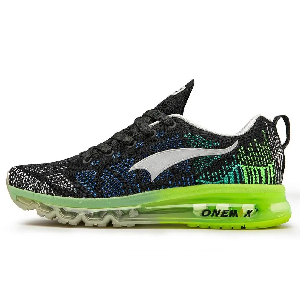 ONEMIX, мужские кроссовки для бега, красивые, Zapatillas, спортивная обувь для тренировок, черные, красные, спортивная обувь для бега на открытом воздухе 1118B - Цвет: Black grey green