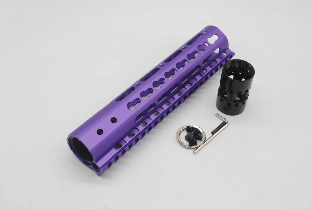 Трирок 9 ''дюймовый фиолетовый анодированный Keymod Handguard Rail Free Float Picatinny Mount System