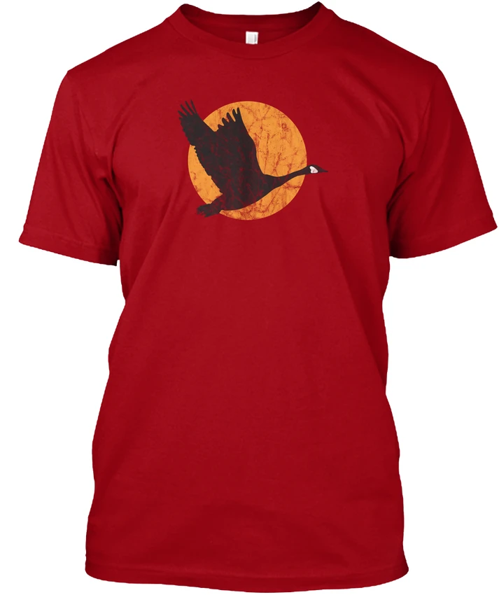 Гусь луна Ретро Популярные Tagless футболка|t-shirt t-shirt|retro t-shirtt-shirt tee |