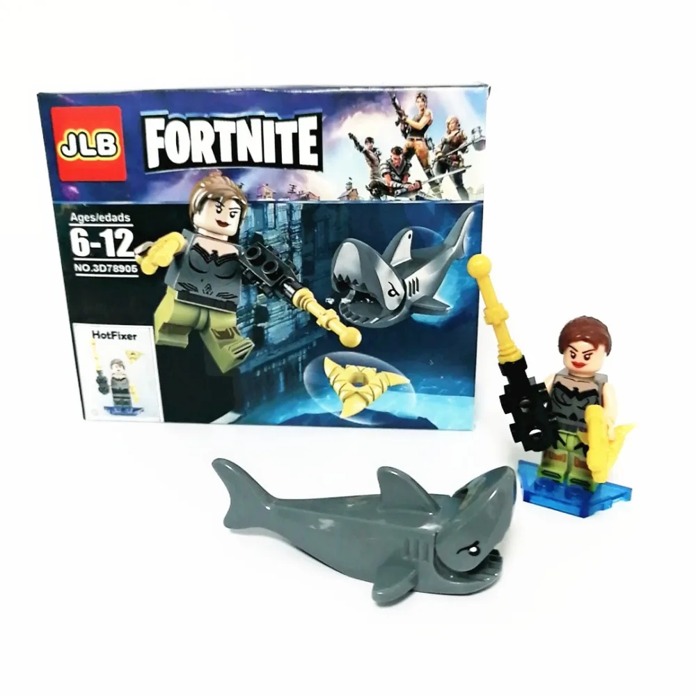 

New Compatible Fortinet LegoINGlys Mini Figure for Skull Trooper HotFixer Special Forces Fans Christmas Gift