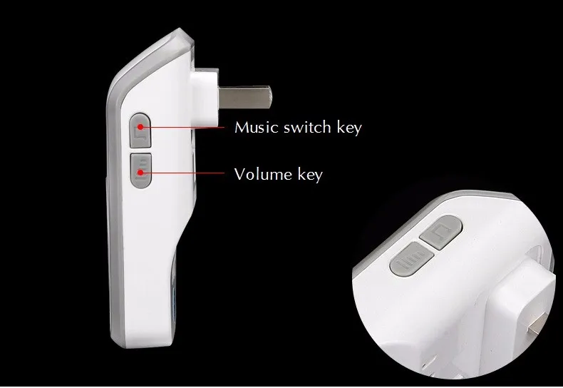 Евро/США штекер цифровой сигнальный звонок w/2 приемника беспроводной дверной звонок Водонепроницаемый 380 метр дверной звонок 48 мелодий дверной звонок Водонепроницаемый