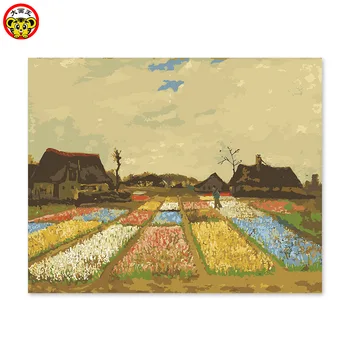 

painting by numbers art paint by number itself handmade DIY decoration drawing room bedroom sofa background painting Van Gogh Ga