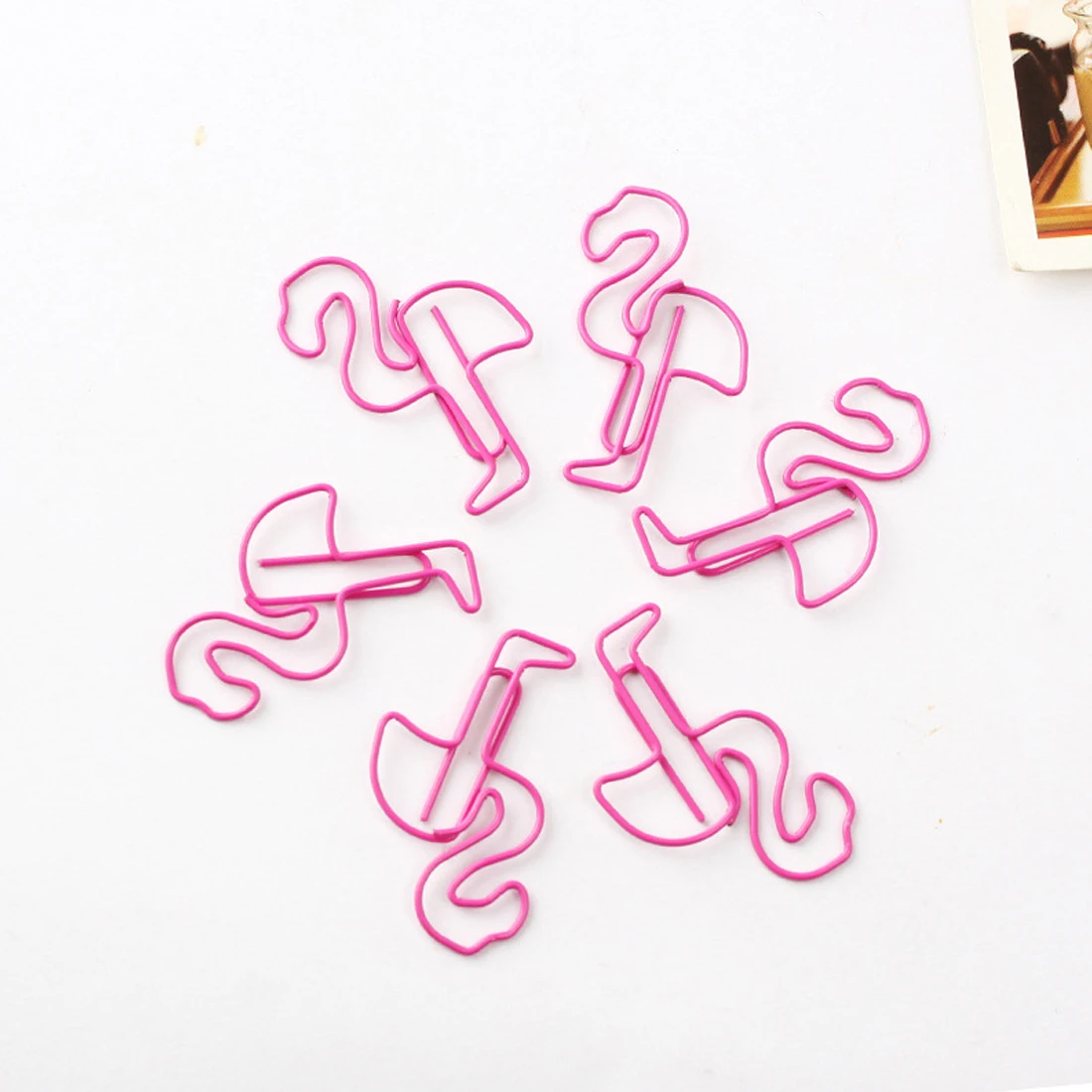 FangNymph образец Фламинго закладки планировщик Бумага металлический зажим Материал закладки для книг Канцтовары, школьные принадлежности