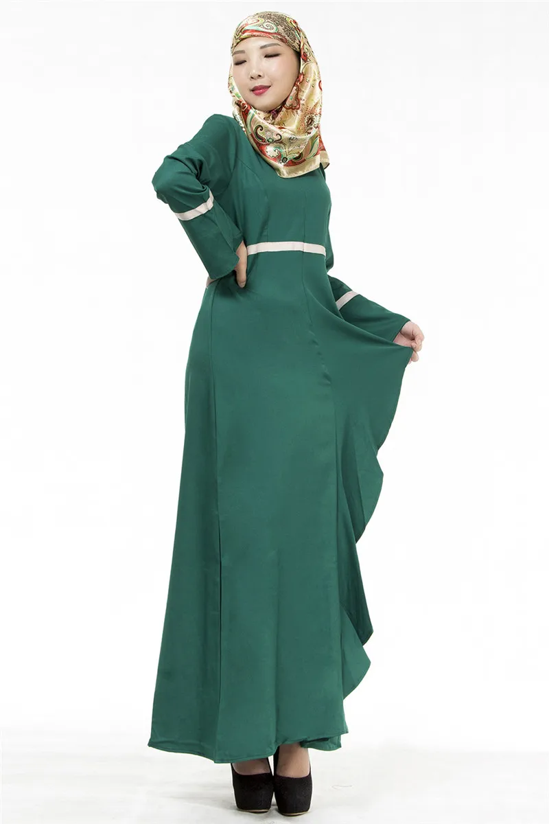 Dress Muslimah Plain Abayas Vestido Arabe Robe dress muslimah plain abayas vestido arabe robe