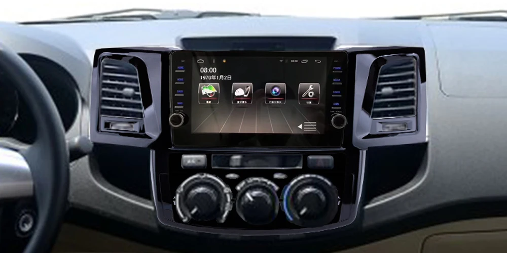 Perfect ZaiXi Android Car Multimedia GPS Audio Radio Stereo For Toyota Fortuner 2007~2015 Original Style Navigation NAVI BT 2