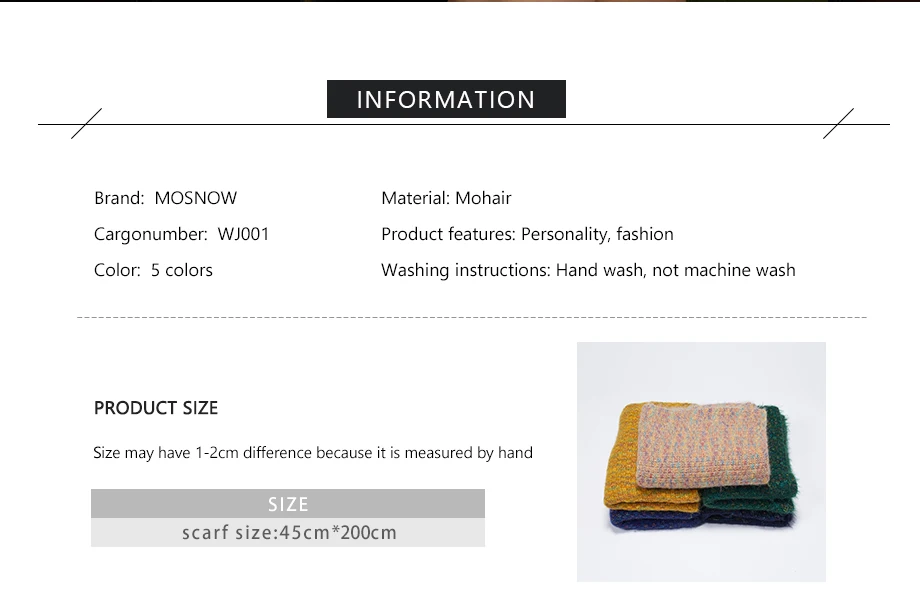 Fashion Cashmere Scarves Winter Wool Knitting Scarf Warm Women Shawls And Wraps Autumn Scarf Large Shawl Size200cm45cm (2)