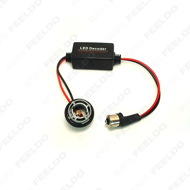 FEELDO Новый DC12V 1156/BA15s светодиодный предупреждающий декодер компенсатора