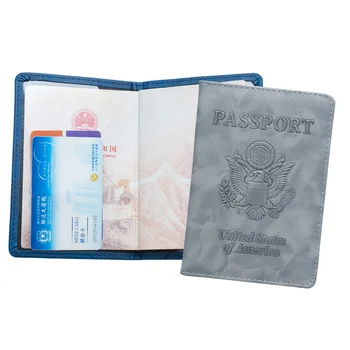 

America PU Leather Travel Passport Holder Protector Cover Ticket Pouch Packages Card Credit Covers Passport Bag Case Wallet