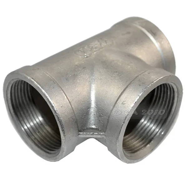 Резьбовые фитинги MEGAIRON 1-1/2 дюйма тройник 3 way F/F нержавеющая сталь SS304 Женский x