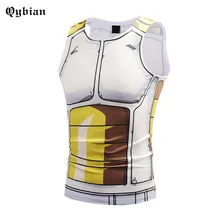 Dragon Ball Саян Топы Для мужчин сжатия узкие рубашка без рукавов мужчин удобные Фитнес футболки майка с круглым вырезом Для мужчин футболки