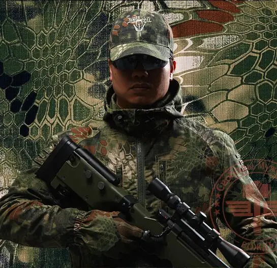 

Rattlesnake Camo Shooter Jacket Mens Python Grain Tactical Paintball Coat overcoat