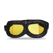 Clear Motocross Helmet Pilot Goggles Motorbike Jet Aviator Retro Vintage WWII Pilot Goggles Scooter Glasses For Harley Biker