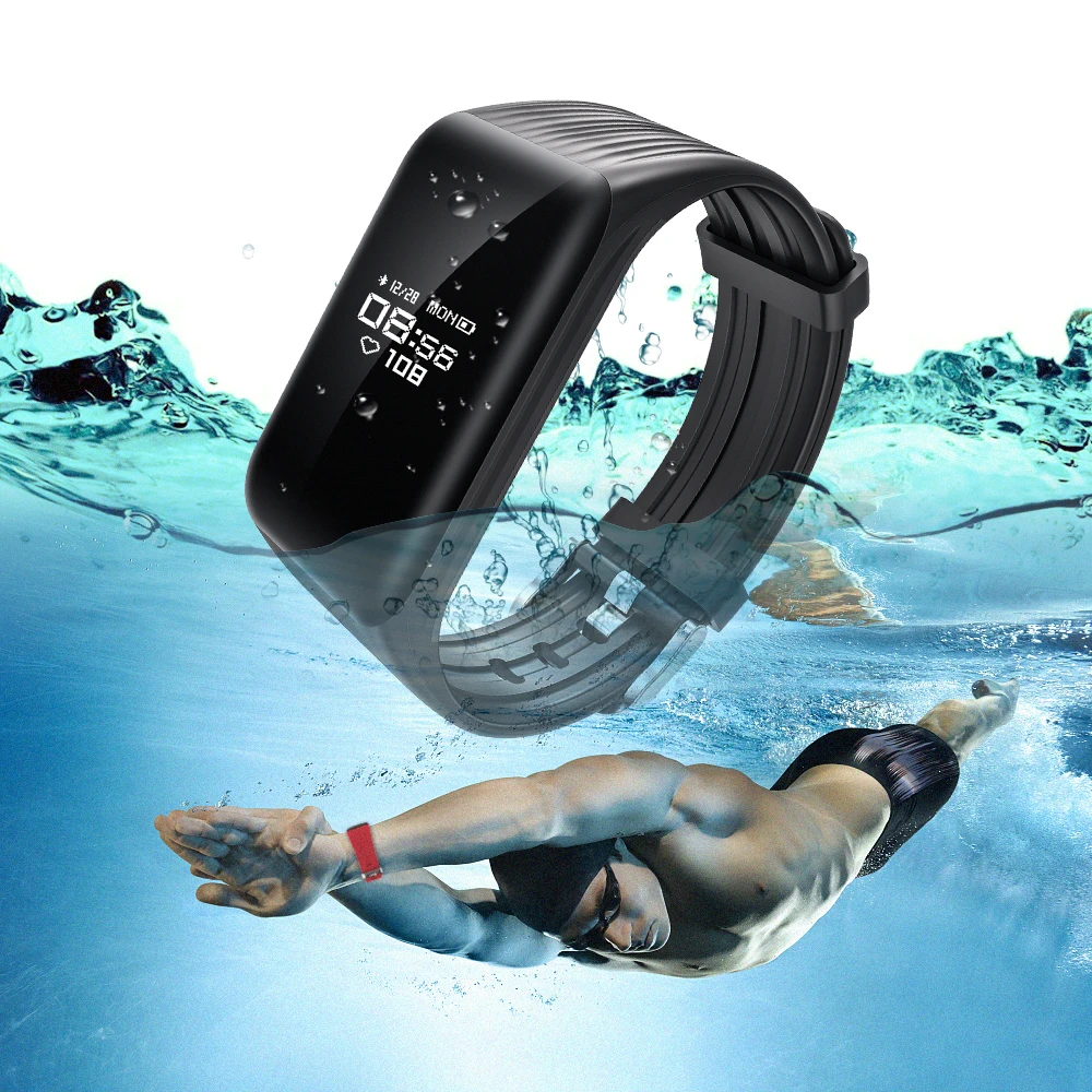 Smart Fitness Tracker Watch Smart Bracelet Real time Heart Rate Monitor