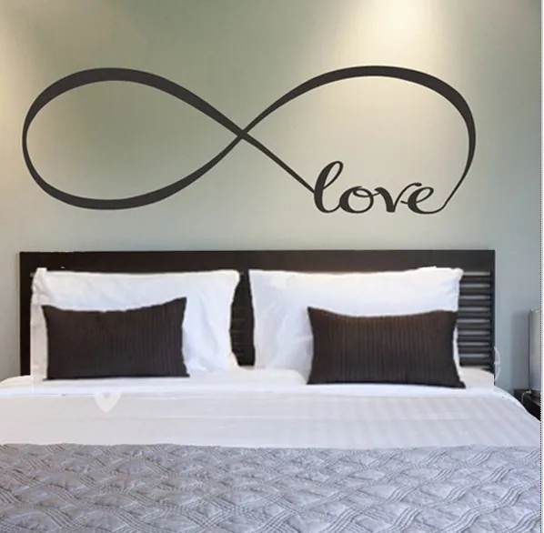 Cheap * Large SIZE home endless love vine Large Infinity Symbol logo Bedroom Wall Stickers Christmas gift beautiful adesivo de parede Cheap * Large SIZE home endless love vine Large Infinity Symbol logo Bedroom Wall Stickers Christmas gift beautiful adesivo de parede