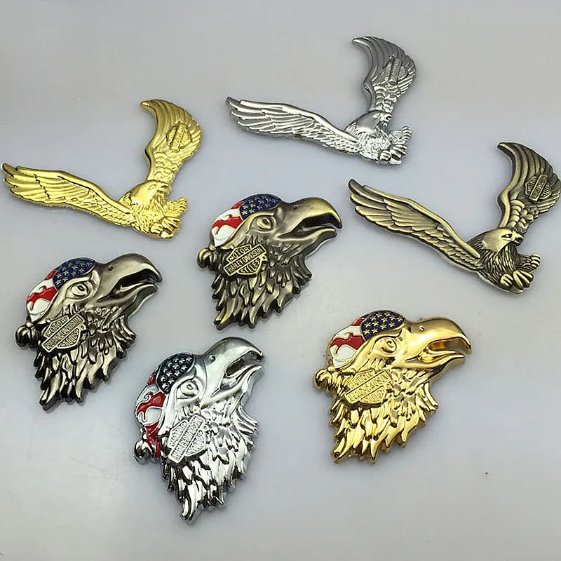 

New Auto Car Styling Eagle Car stickers Motorcycle 3D Metal Decal Motor Decoration Accessories C910331