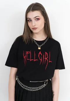 

hahayule-JBH Hell Girl T-shirt - Aesthetic Shirt, Aesthetic Clothing, Hell Angel, Hell Boy, Lil Peep Shirt, Grunge Shirt