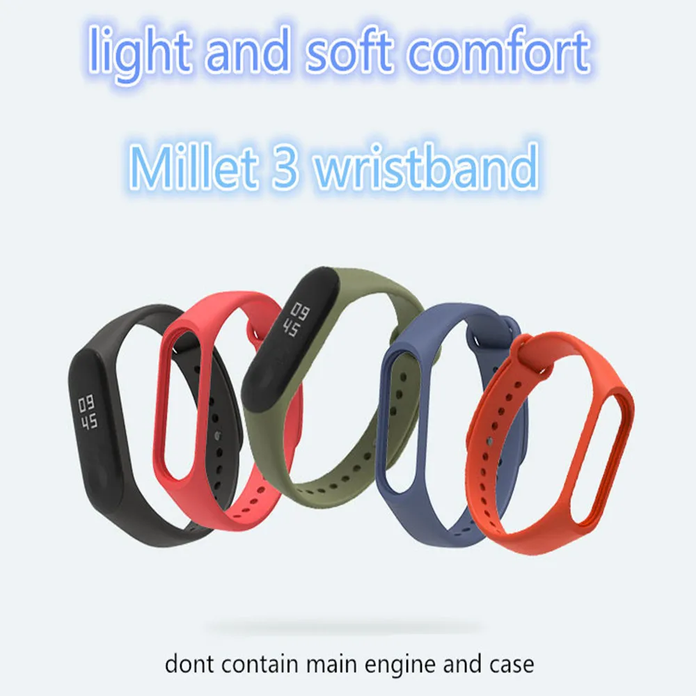 Цветной браслет для xiaomi mi band 4 3 силиконовый сменный ремешок Mi Band Miband ремешки