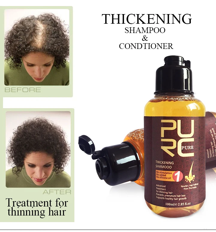 Herbal Ginseng Thicken Shampoo & Conditioner Essence Treatment