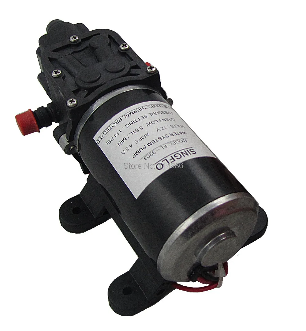Singflo FL 3203 12V DC 5LPM 100psi 5A маленькие насосы высокого давления для мойки автомобилей и