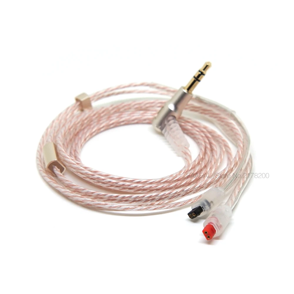 

FAAEAL Newest Hand-Made Silver Copper Mixed Earphone Upgrade Cable For IM50 70 IM01 IM02 IM03 IM04