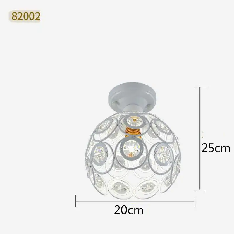 Скандинавские светодиодные лампы K9, индивидуальные креативные Хрустальные потолочные светильники для спальни, лампы для прихожей, американский ресторан, потолочный светильник - Цвет корпуса: E27 led  3w