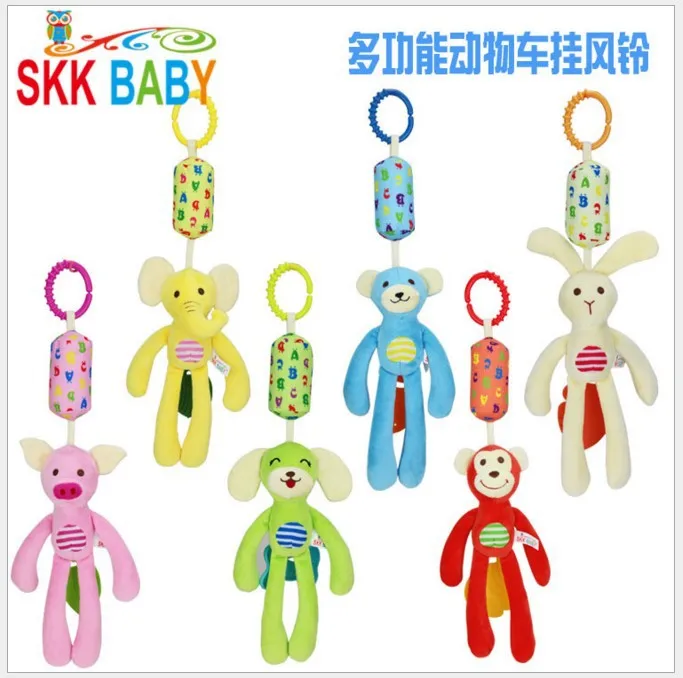 Animal wind chime baby stroller pendant bell bed hanging 0-1 year old toy BD44166 | Игрушки и хобби