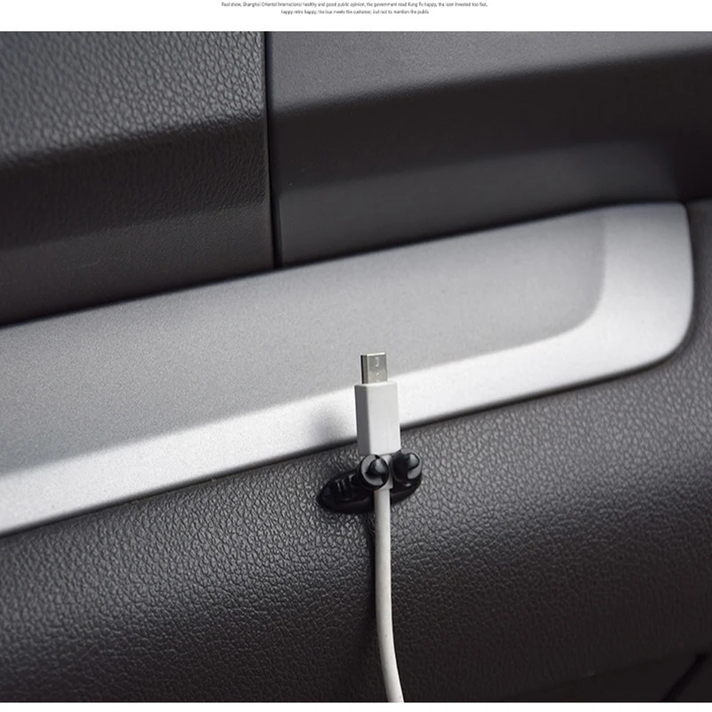 16 шт. автомобильный провод usb кабель держатель для кабеля зажим галстука