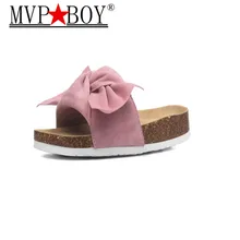 MVP BOY 2019 New Woman Fashion Summer Butterfly-knot Cork Slipper Sandals Women Casual Slides Beach Flip Flops Shoe Flat 35-41 MVP BOY 2019 New Woman Fashion Summer Butterfly-knot Cork Slipper Sandals Women Casual Slides Beach Flip Flops Shoe Flat 35-41